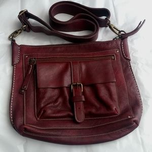Roots crossbody leather bag